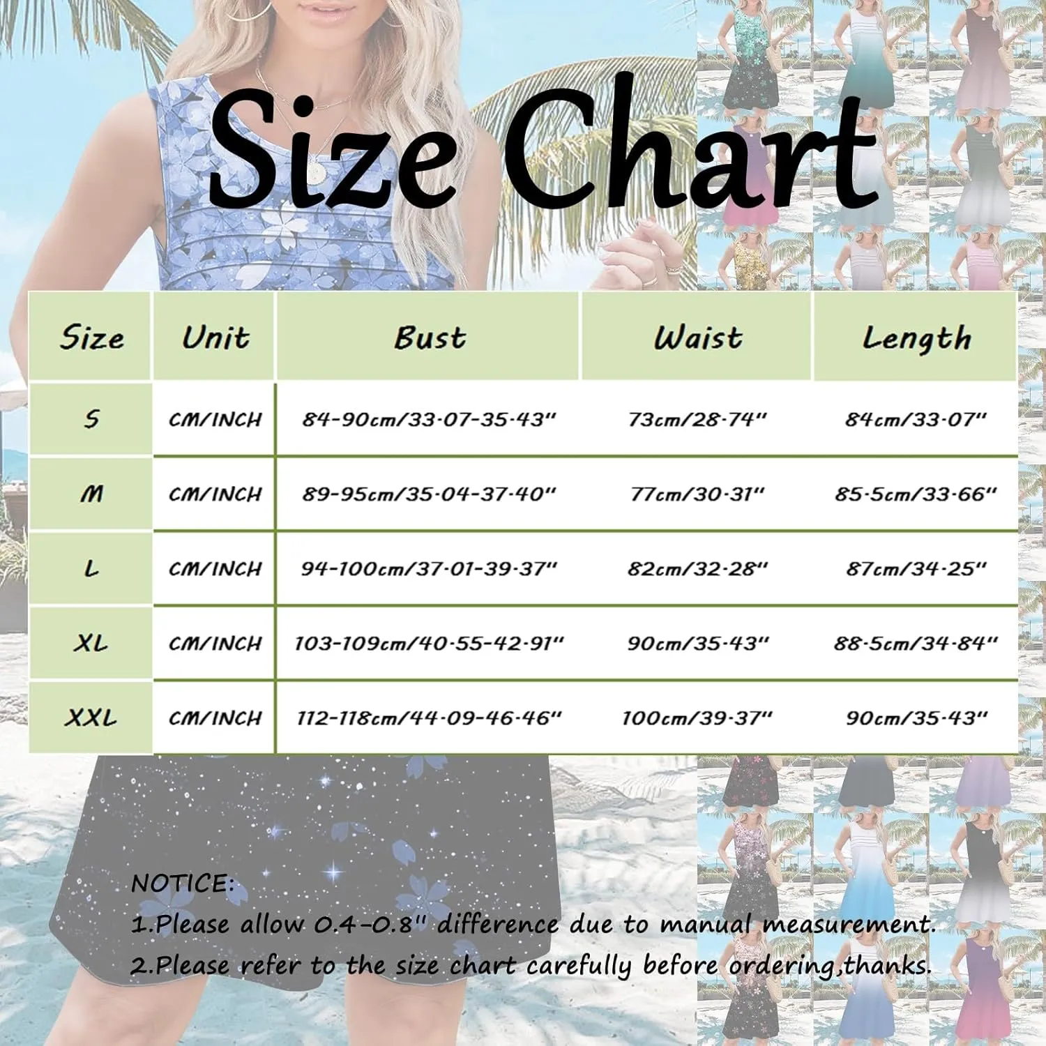Summer Dress for Women Womens with Pockets Summer Casual Tank Dress Sleeveless Midi Beach Dress Linen Dress Long