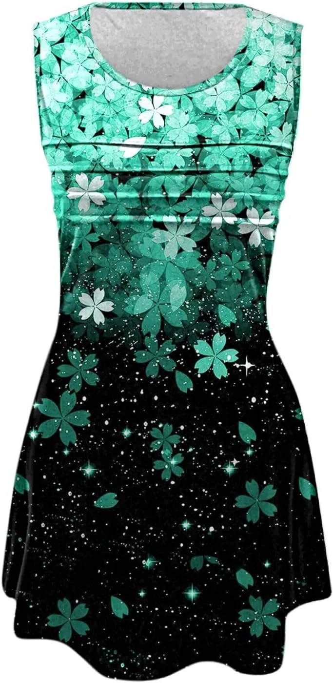 Summer Dress for Women Womens with Pockets Summer Casual Tank Dress Sleeveless Midi Beach Dress Linen Dress Long
