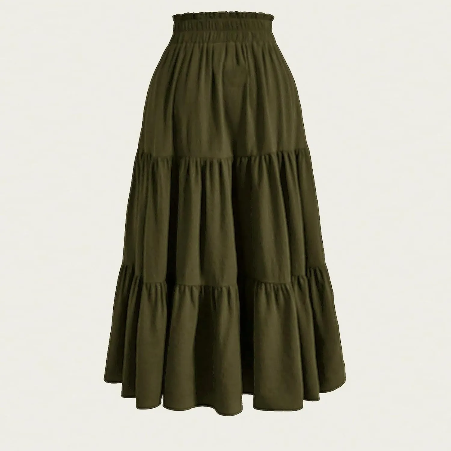 Summer Skirts for Women 2025 Boho Casual Pleated High Waisted Floral Midi Skirt Elastic Tie Knot Flowy A line Skirts