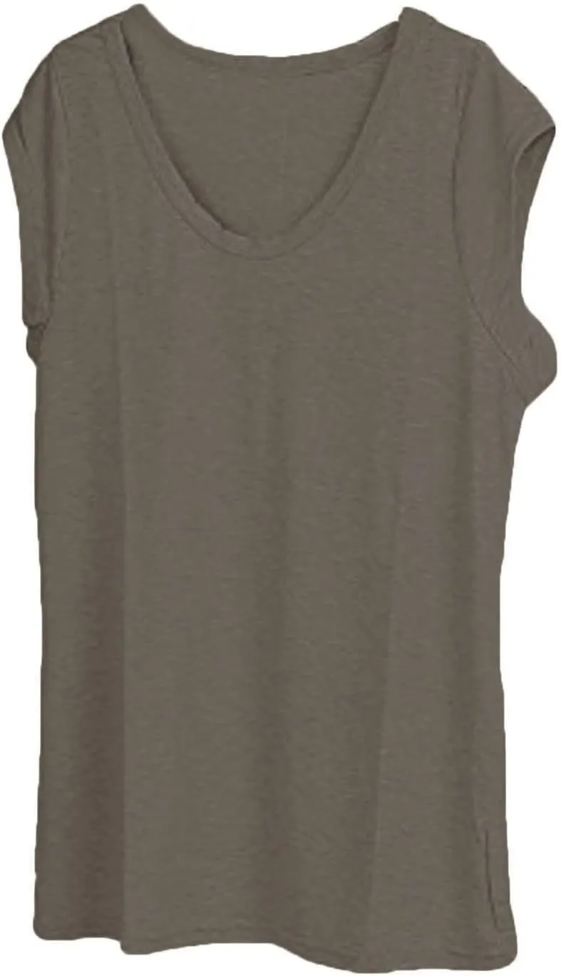 Summer Tops for Women 2023 Trendy Womens' Cap Sleeve Casual Loose Fit Basic Shirts Tank Tops