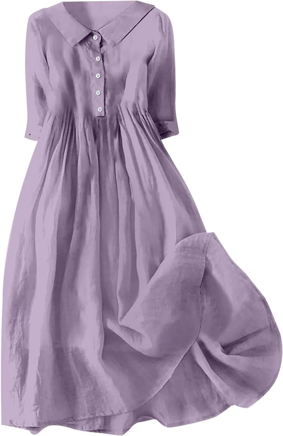 Sun Dresses for Women 2025 Vacation Beach Casual Loose Summer Cover Up V-Neck Dress Button Down Boho Short Sleeve Dresses