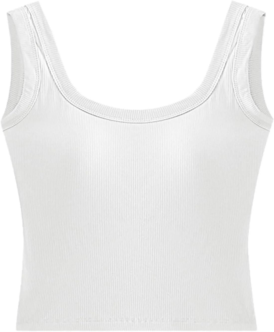 Tank with Built in Bra for Women Seamless Low Back Sleeveless Quick Dry Sports Yoga Camisoles for Women Tank Top Shirts