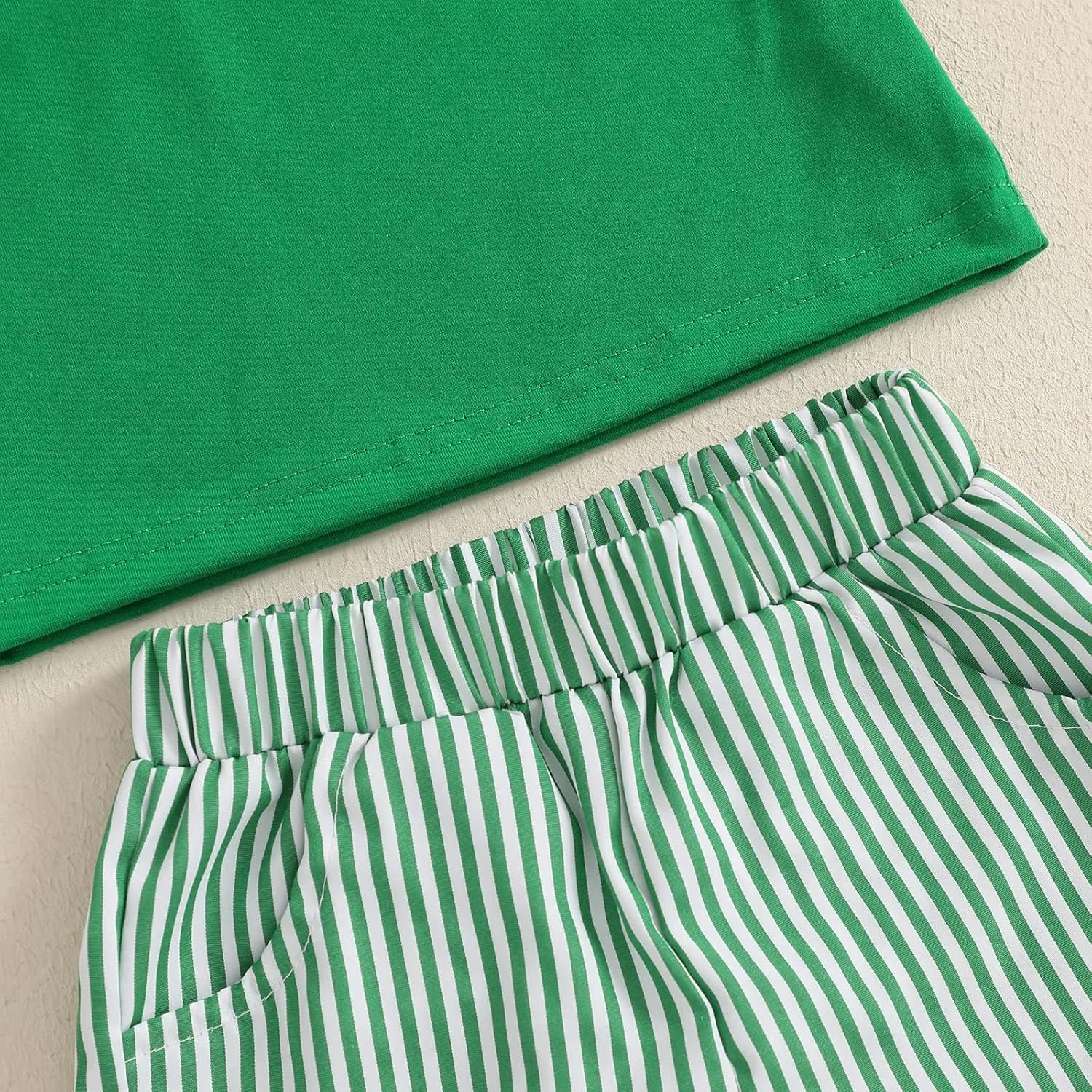 Toddler Boy Summer Clothes Animal Embroidery Smocked Short Sleeve T-Shirt   Casual Shorts
