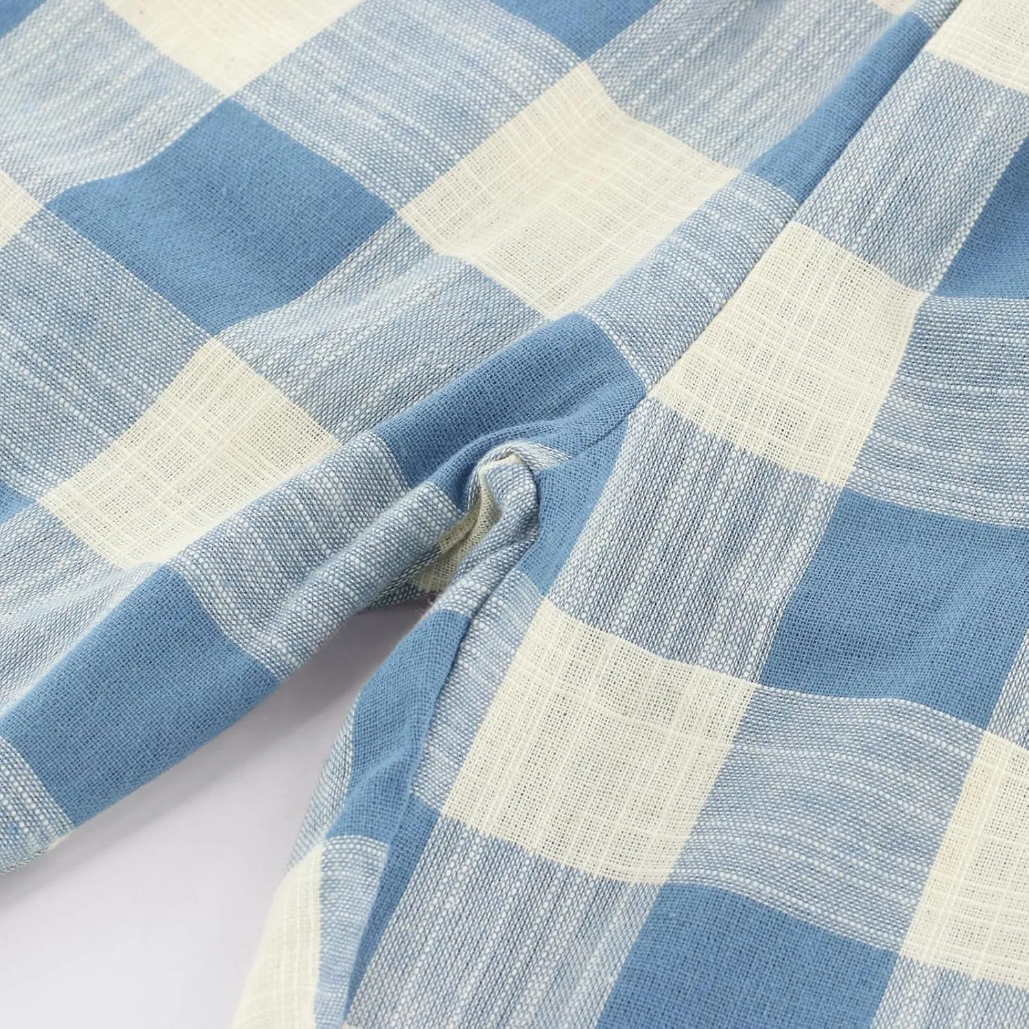 Toddler Boys' Shorts Chino Short Summer Cotton Plaid Casual Shorts with Pockets