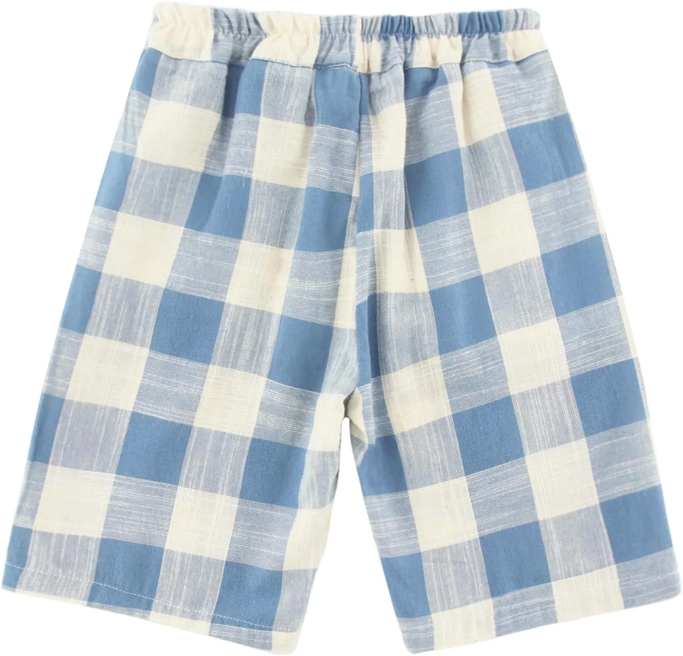 Toddler Boys' Shorts Chino Short Summer Cotton Plaid Casual Shorts with Pockets