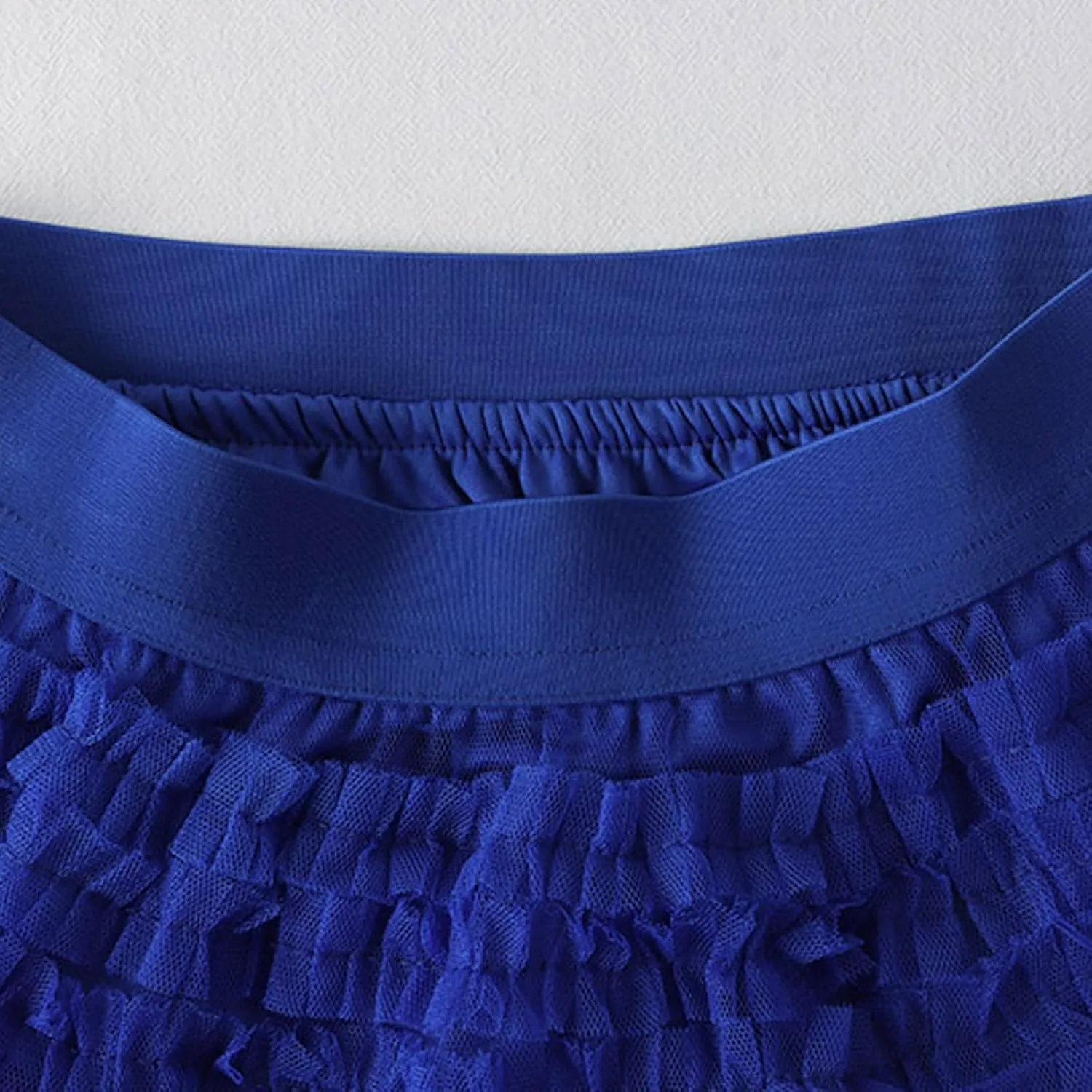 Tulle Maxi Skirts for Women 2025 Summer Elastic High Waisted Flowy Swing Tiered Mesh Long Skirt