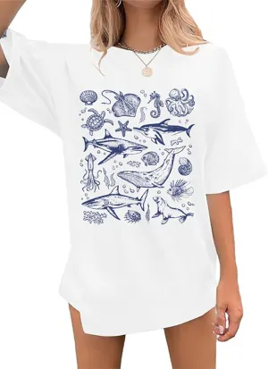 Wildflowers Shirt for Women Oversized Boho Wildflowers Tshirt Vintage Floral Graphic Tees Summer Flower Tops