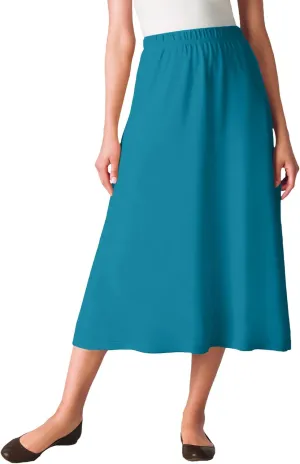 Woman Within Plus Size 7-Day Knit A-Line Skirt