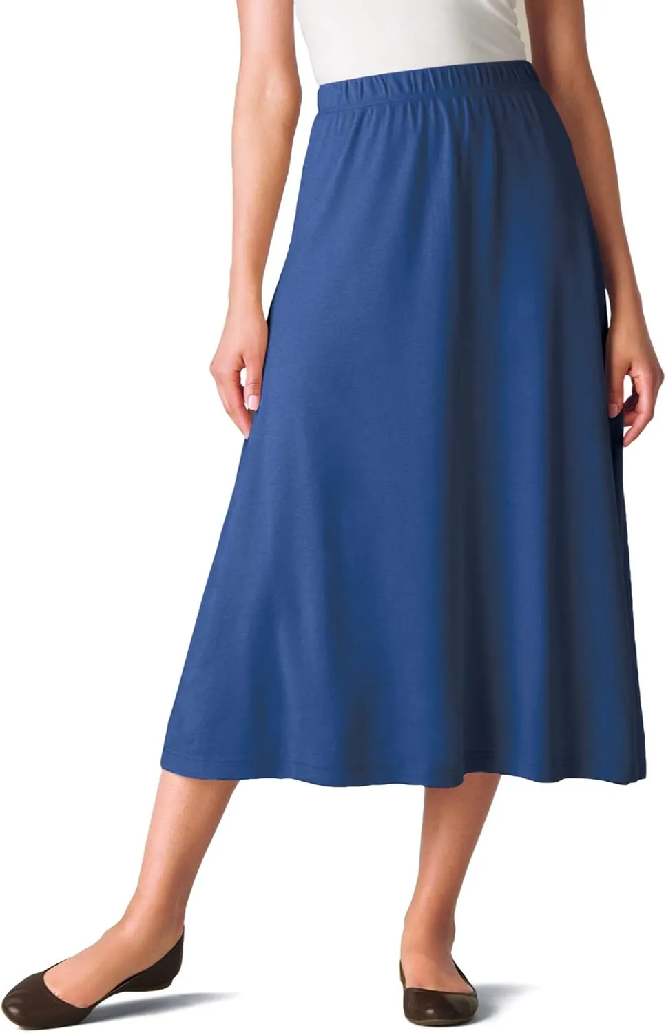 Woman Within Women's Plus Size 7-Day Knit A-Line Skirt