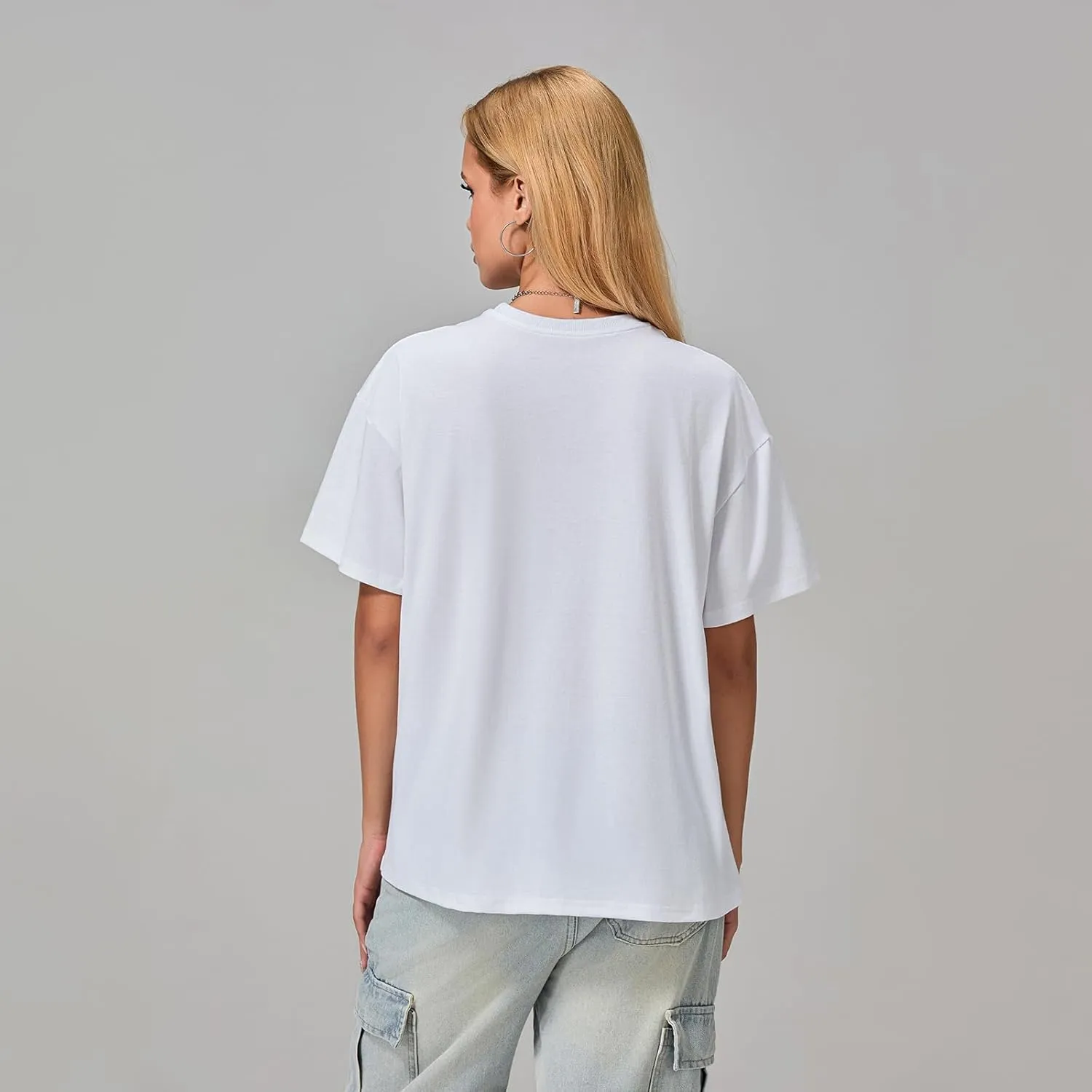 Women Graphic Oversized Tees Y2k Cute Fruit Print Short Sleeve Crew Neck Shirt E Girls Aesthetic Going Out Top