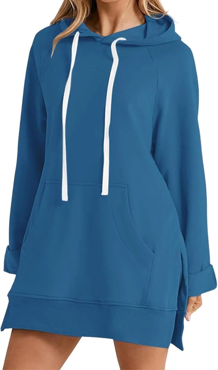 Women Oversized Hoodie Dress Pullover Winter Kangaroo Pocket Sweatshirt Summer Fall Tops Casual Loungewear