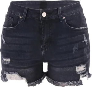 Women Ripped Jean Shorts Stretchy Distressed Denim Shorts with Pockets