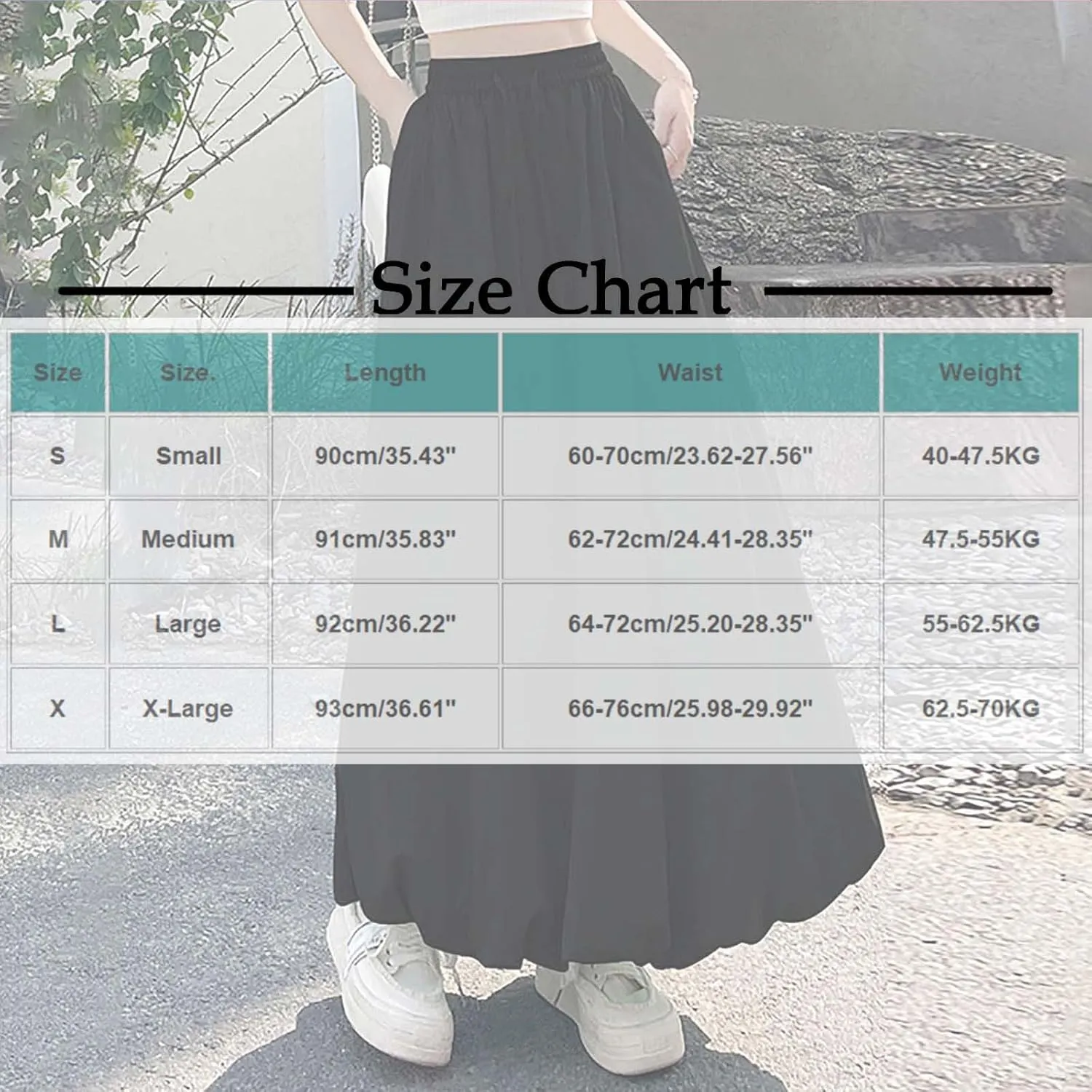 Women Solid Color Basic Bloomer Skirt, Summer Lightweight Comfy A-line Long Skirts Fashion Tie Drawstring Casual Clothes