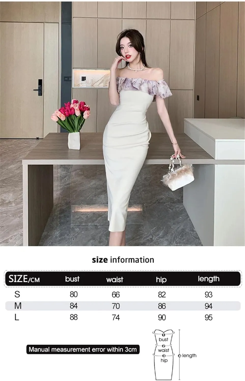 Women Summer Long Evening Dress Ladies Sexy Off-Shoulder Wrap Hip Midi Party Birthday Vestido