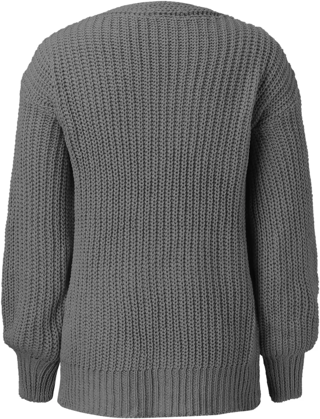 Women's Cardigan Open Front Long Lantern Sleeve Sweater Coats Fall 2024 Oversized Chunky Knit Outwear with Pockets