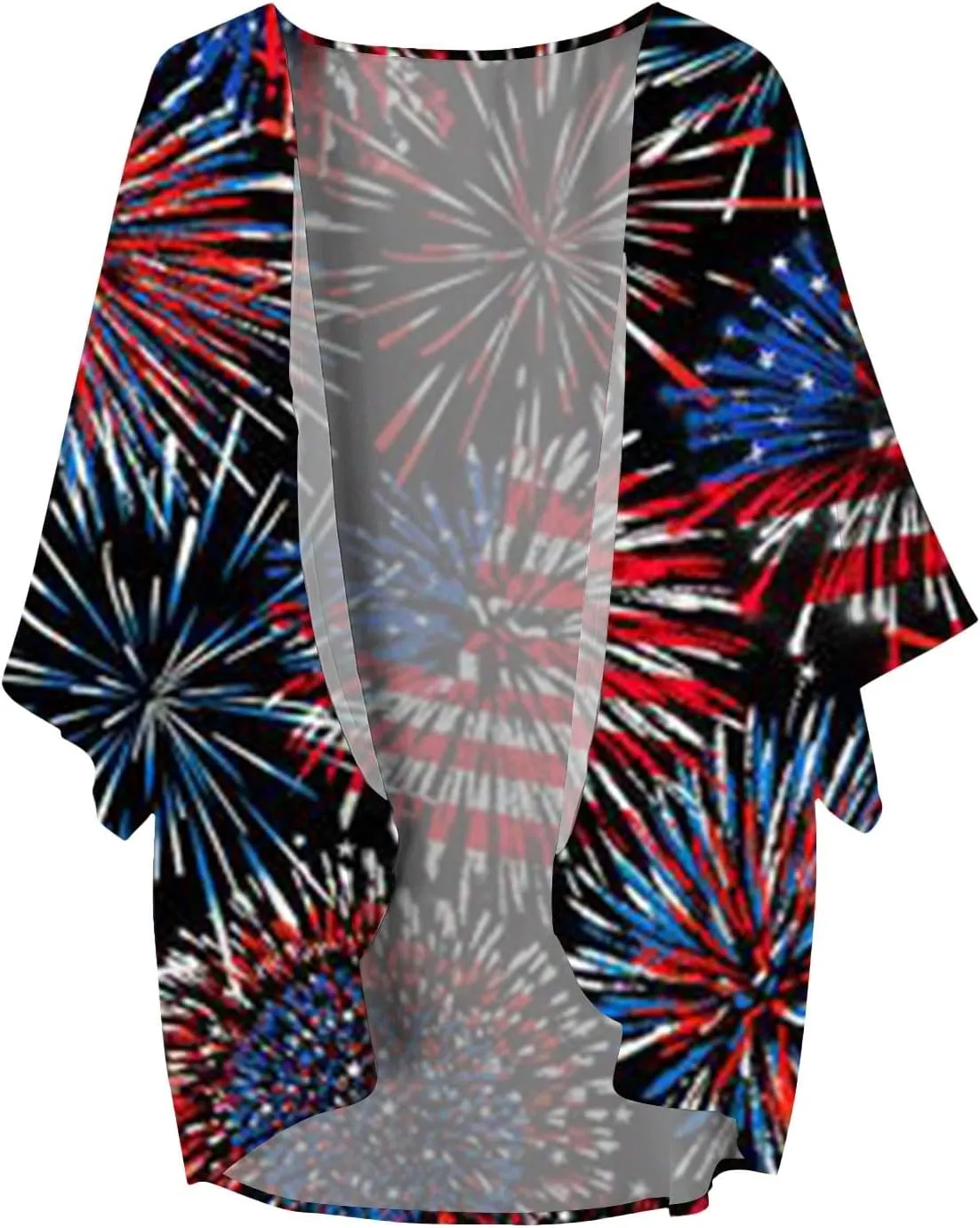 Women's Casual Fashion Print Lightweight and Comfortable Beach Vacation Chiffon Cardigan Classic Knit Cardigan