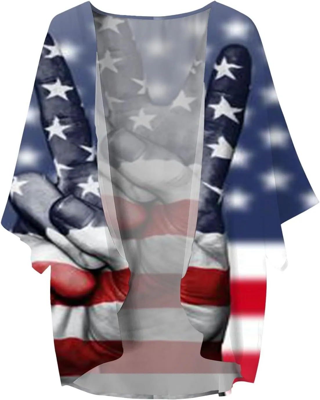 Women's Casual Fashion Print Lightweight and Comfortable Beach Vacation Chiffon Cardigan Classic Knit Cardigan