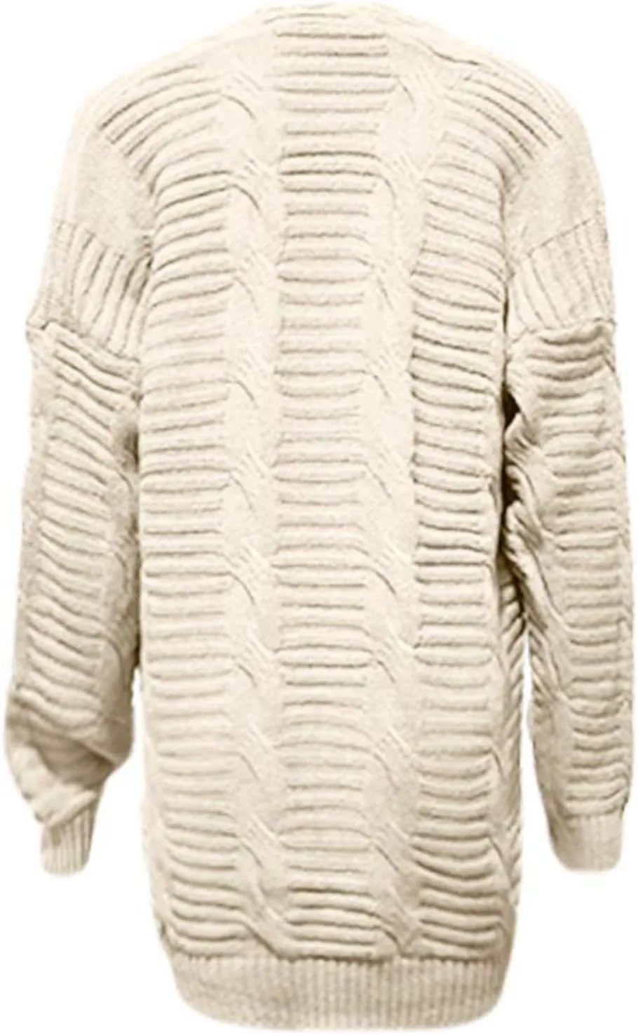 Womens Chunky Sweater Open Front Cardigans Baggy Lightweight Cable Knit Long Cardigan Sweaters Trendy Outwear Coats