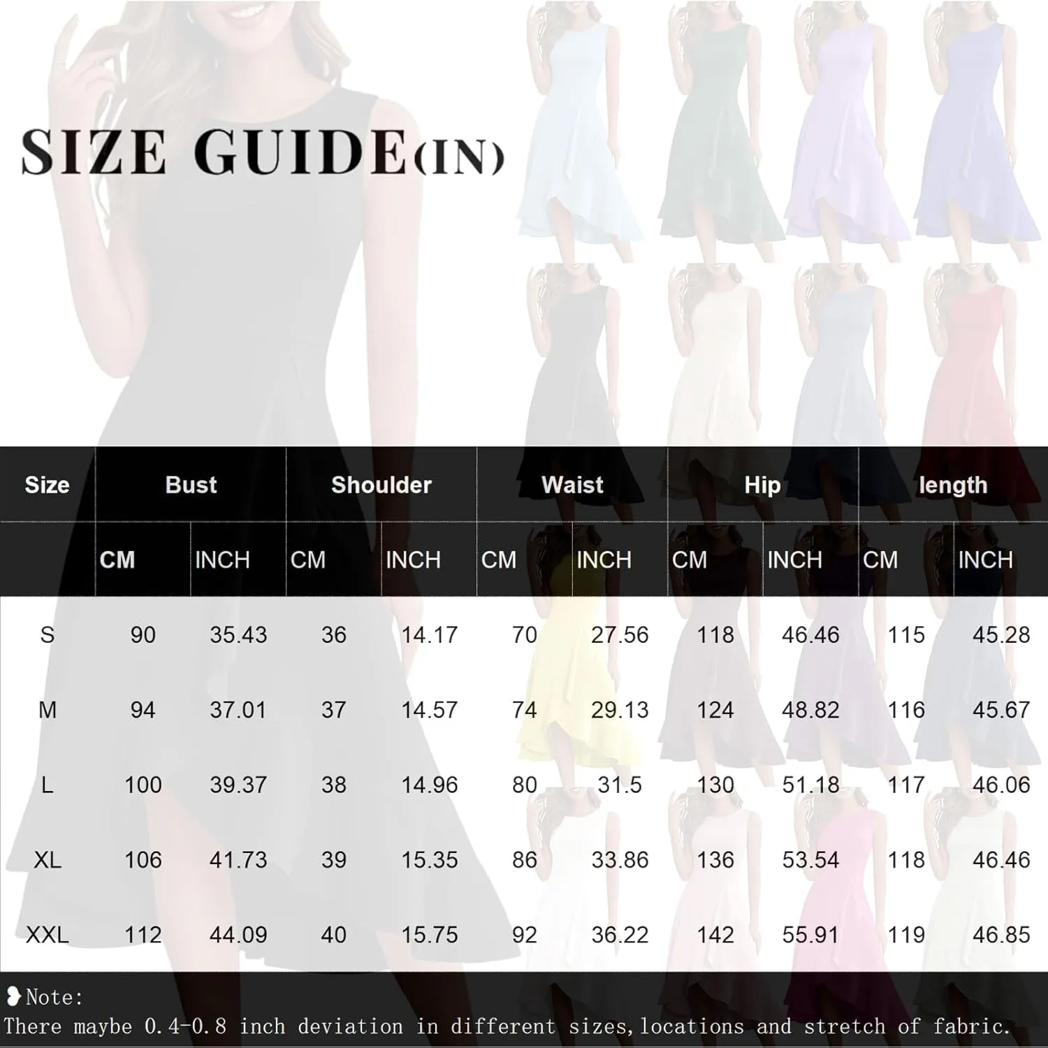 Women's Cocktail Party Formal Wedding Guest Church Dresses Sleeveless Midi Modest Graduation Prom Evening Dress