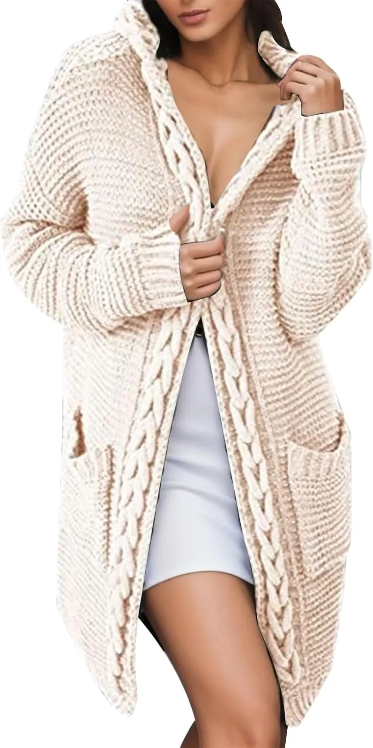 Women's Cozy Textured Solid Color Long Sleeve Cardigan Sweater Womens Sheer Kimono Cardigan