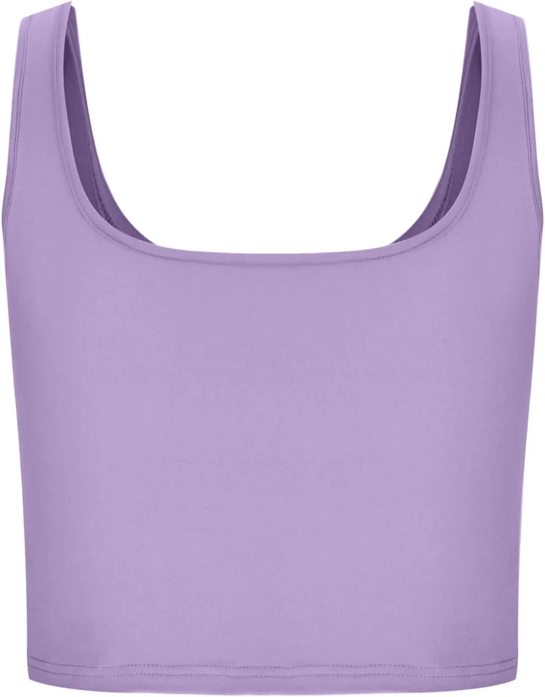 Womens Cropped Tank Tops Summer Sexy Sleeveless Strappy Square Neck Blouse Casual Solid Color Workout Fitness Shirts