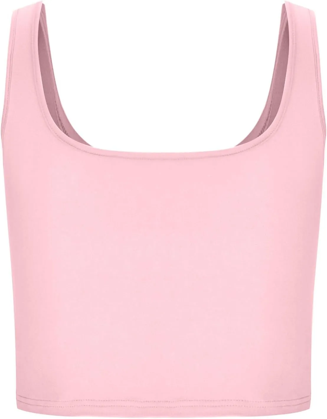 Womens Cropped Tank Tops Summer Sexy Sleeveless Strappy Square Neck Blouse Casual Solid Color Workout Fitness Shirts