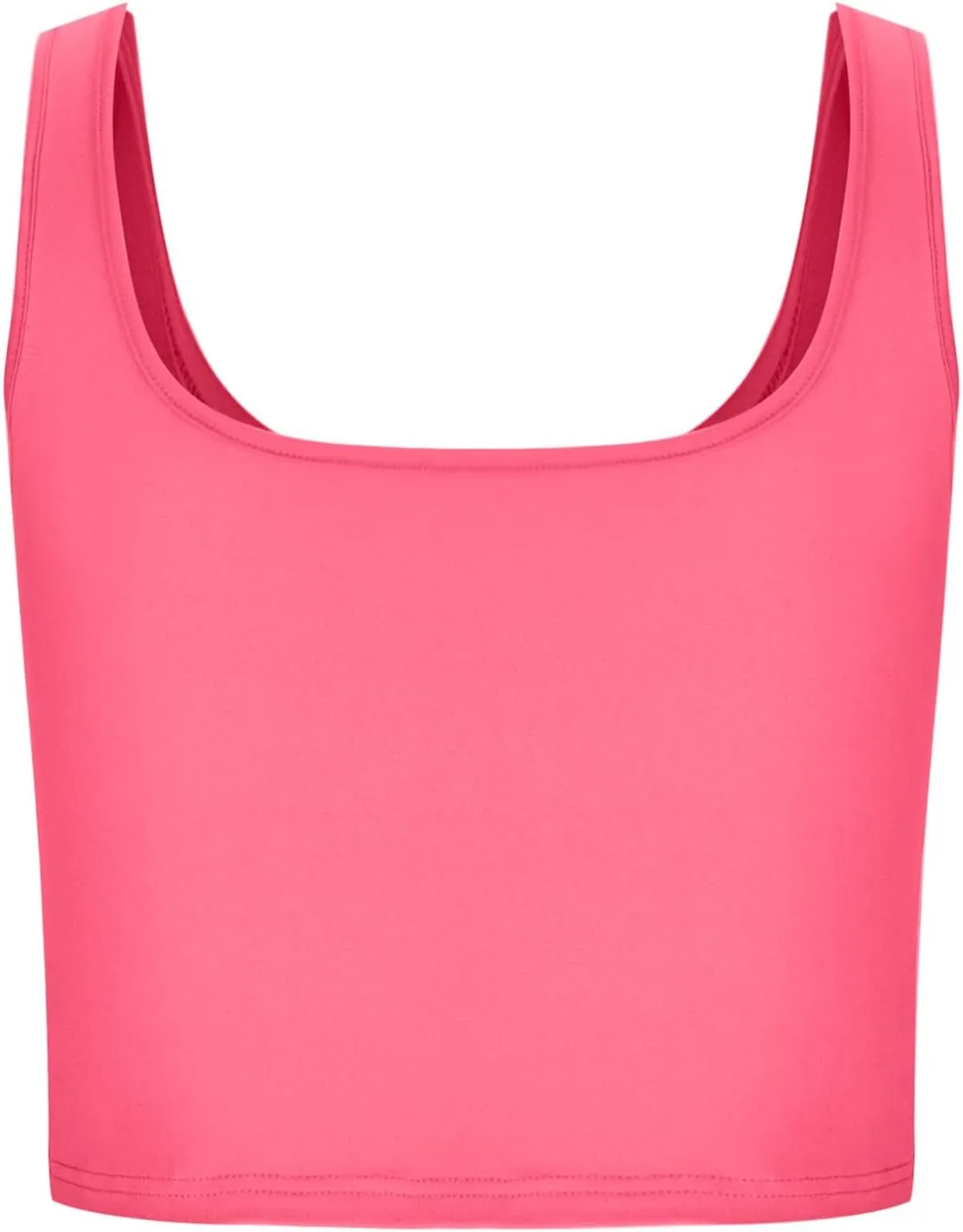 Womens Cropped Tank Tops Summer Sexy Sleeveless Strappy Square Neck Blouse Casual Solid Color Workout Fitness Shirts