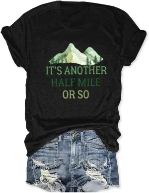 Womens Funny Heart Mountain Camping Tree Graphic Tee Forest Print T-Shirt Casual Hike Short Sleeve