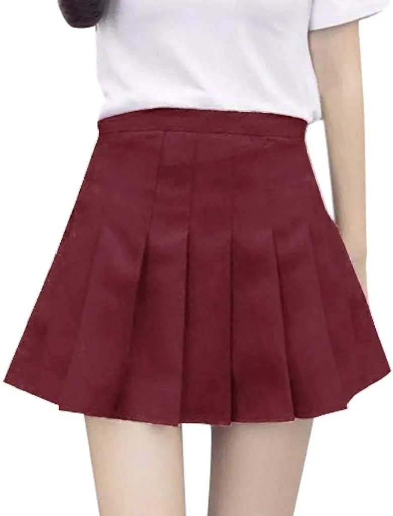 Women's High Skirt Tennis Fashion Skirt Casual Waist Waist Mini Pleated Slim Skirt Bathing Suit Skirt Bottoms for