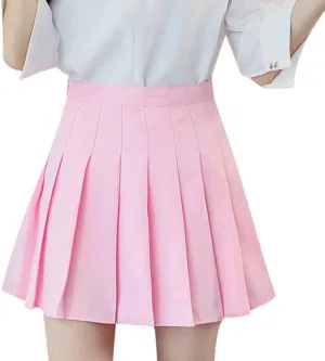 Women's High Skirt Tennis Fashion Skirt Casual Waist Waist Mini Pleated Slim Skirt Bathing Suit Skirt Bottoms for