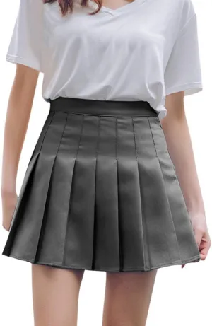Women's High Skirt Tennis Fashion Skirt Casual Waist Waist Mini Pleated Slim Skirt Bathing Suit Skirt Bottoms for