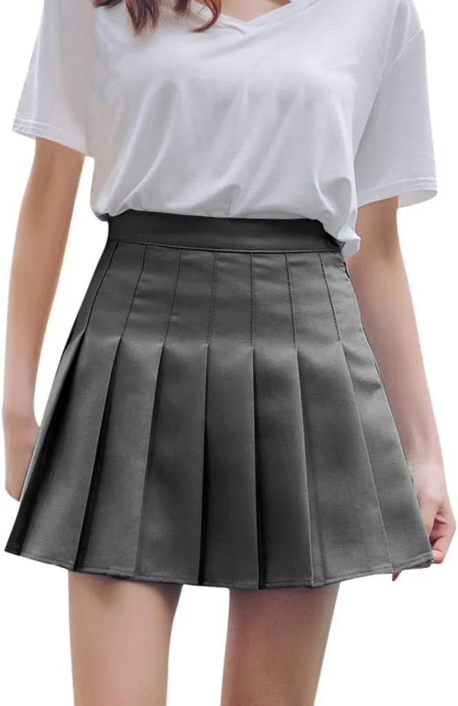 Women's High Skirt Tennis Fashion Skirt Casual Waist Waist Mini Pleated Slim Skirt Bathing Suit Skirt Bottoms for