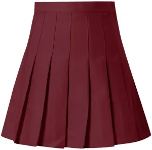 Women's High Skirt Tennis Fashion Skirt Casual Waist Waist Mini Pleated Slim Skirt Bathing Suit Skirt Bottoms for