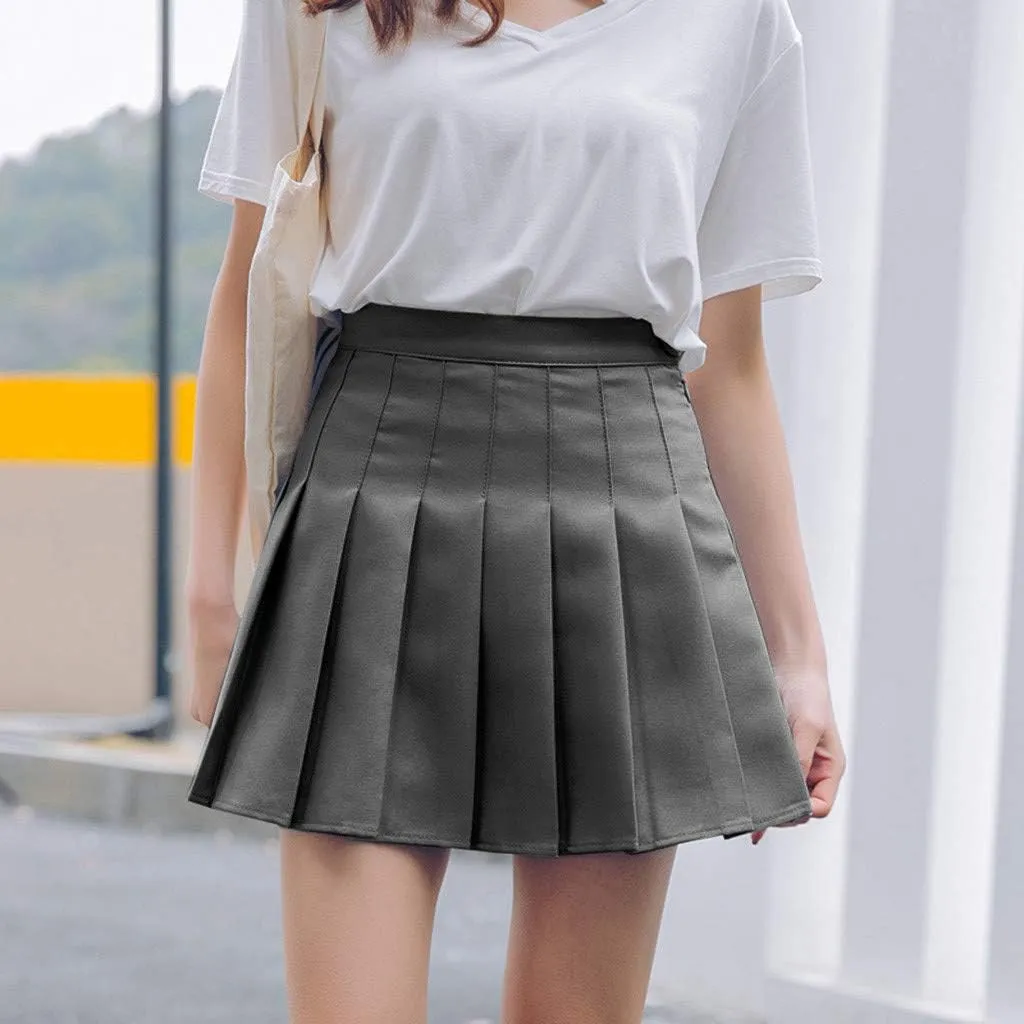 Women's High Skirt Tennis Fashion Skirt Casual Waist Waist Mini Pleated Slim Skirt Bathing Suit Skirt Bottoms for