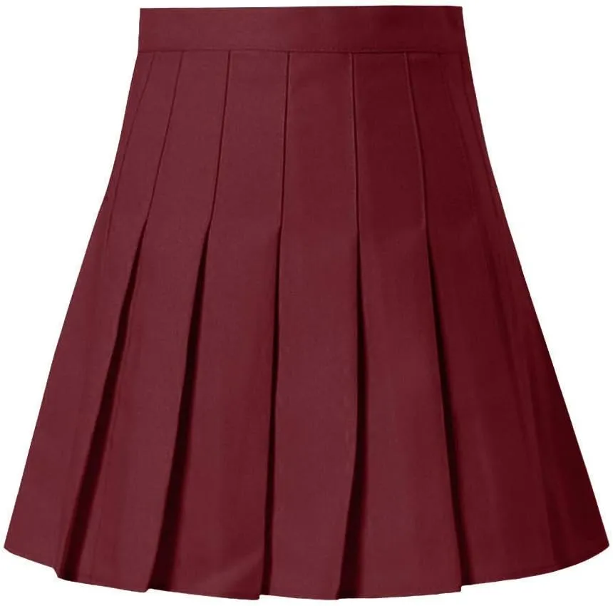 Women's High Skirt Tennis Fashion Skirt Casual Waist Waist Mini Pleated Slim Skirt Bathing Suit Skirt Bottoms for