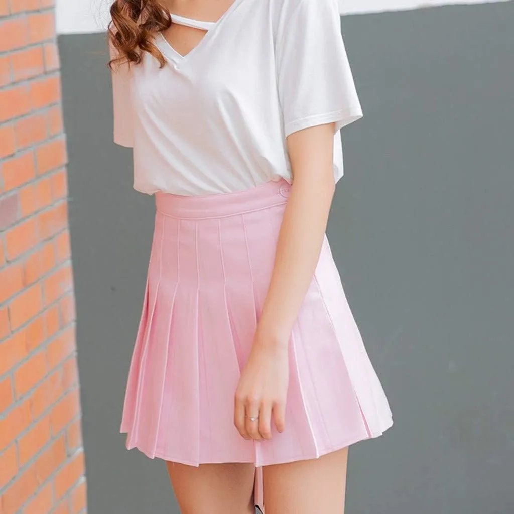 Women's High Skirt Tennis Fashion Skirt Casual Waist Waist Mini Pleated Slim Skirt Bathing Suit Skirt Bottoms for