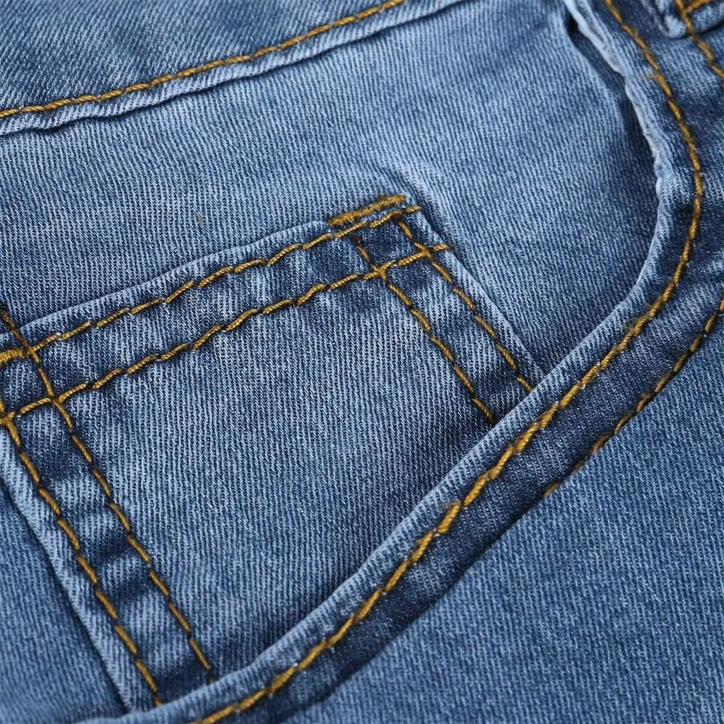 Womens High Waisted Denim Shorts Stretchy Summer Ripped Distressed Jean Shorts Casual Trendy Frayed Raw Hem Shorts