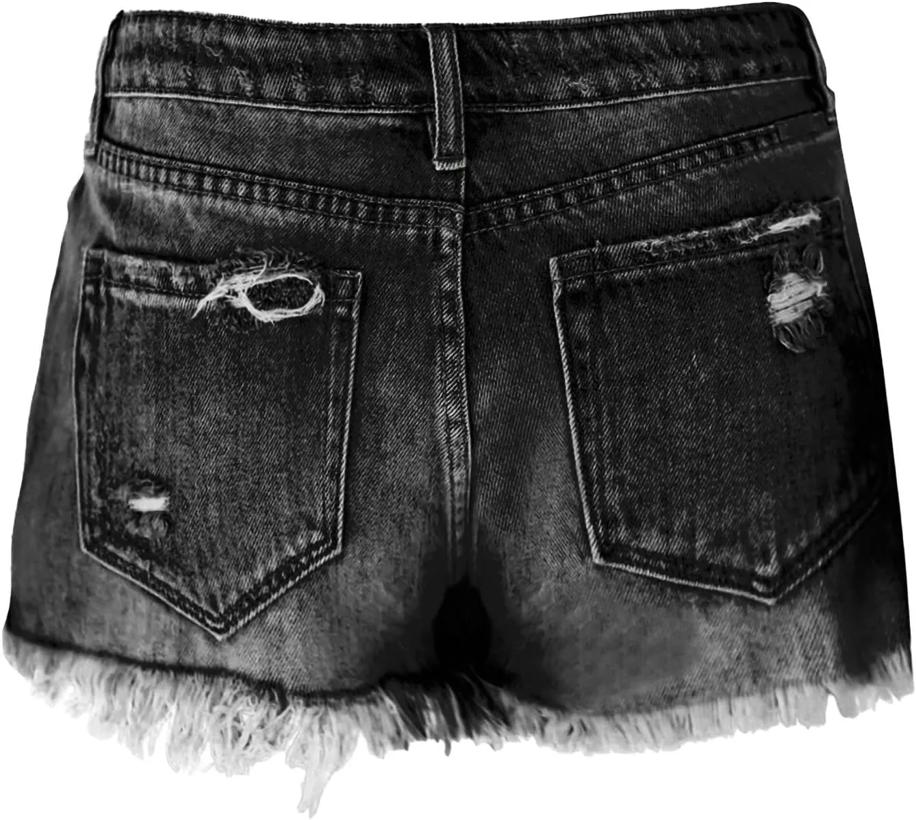 Womens Jean Shorts High Waisted Stretchy Summer Denim Shorts Ripped Frayed Raw Hem Casual Jeans Short with Pockets 2025