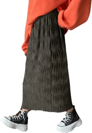 Women's Maxi Skirt Summer Midi A-Line Skirt