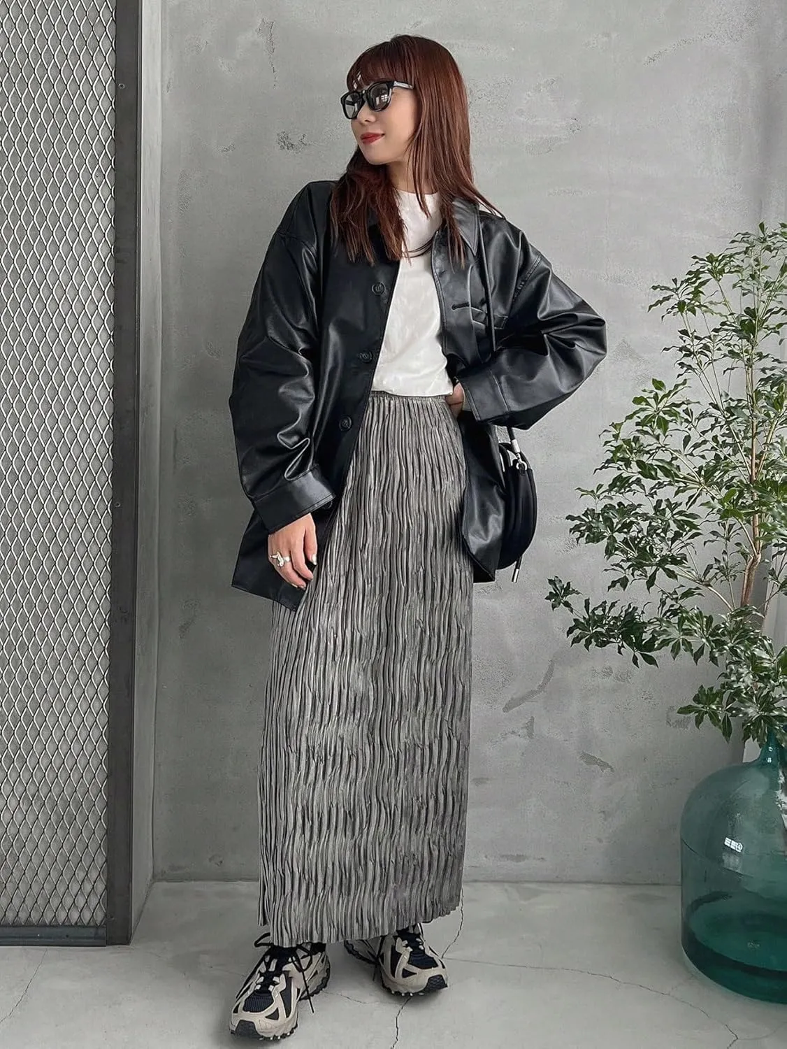 Women's Maxi Skirt Summer Midi Elastic Waist A-Line Skirt