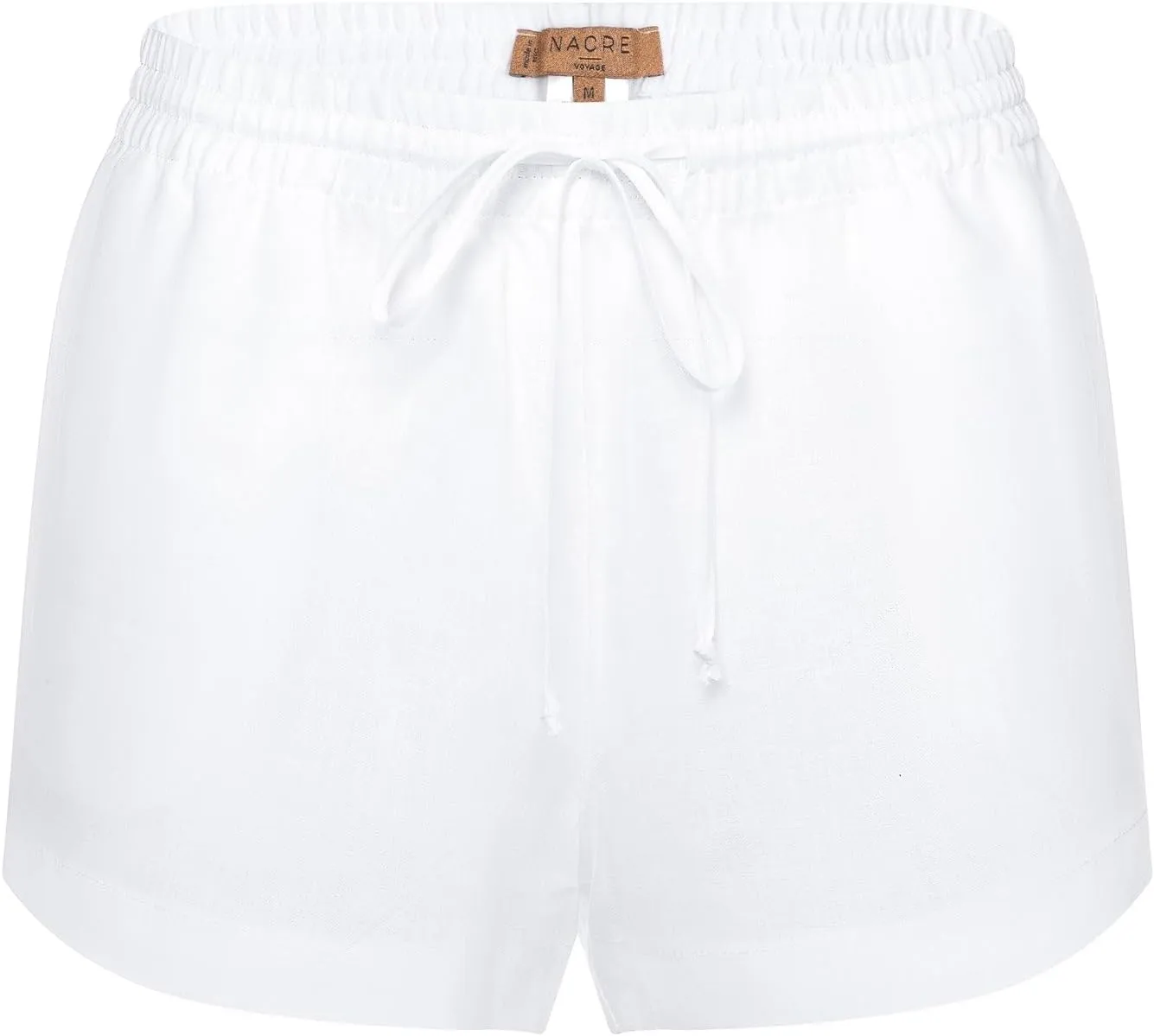 Womens Nacre Vouage Summer Flowy Beach Drawstring Linen Casual Shorts