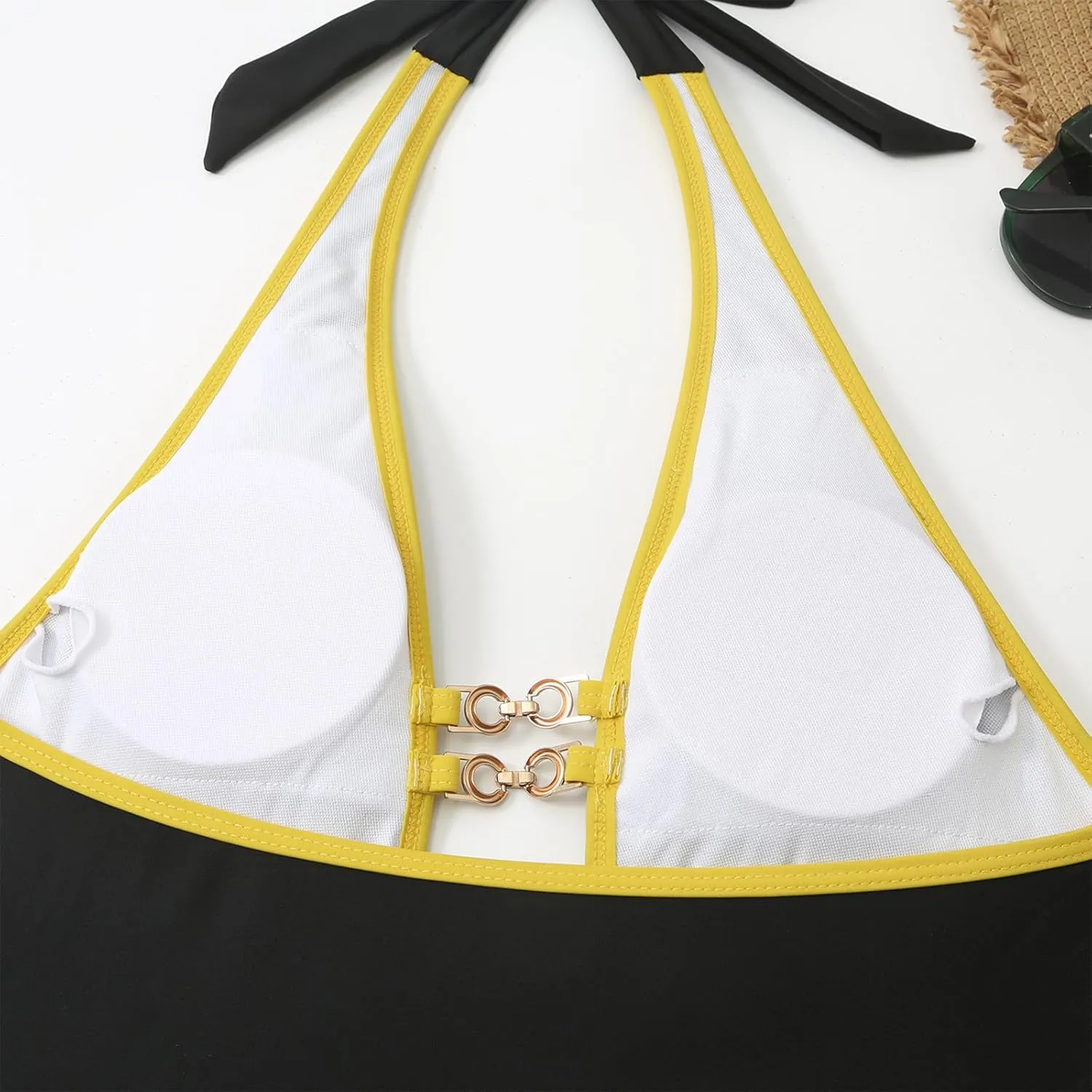 Women's One Piece Swimsuit Low Cut Tummy Control Bathing Suit Slimming Backless Swimwear Summer Beachwear Monokini