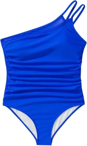 Women's One Piece Tummy Control Swimsuit Swimming Suit with Chest Pads Without Brackets with High Waisted Bottom
