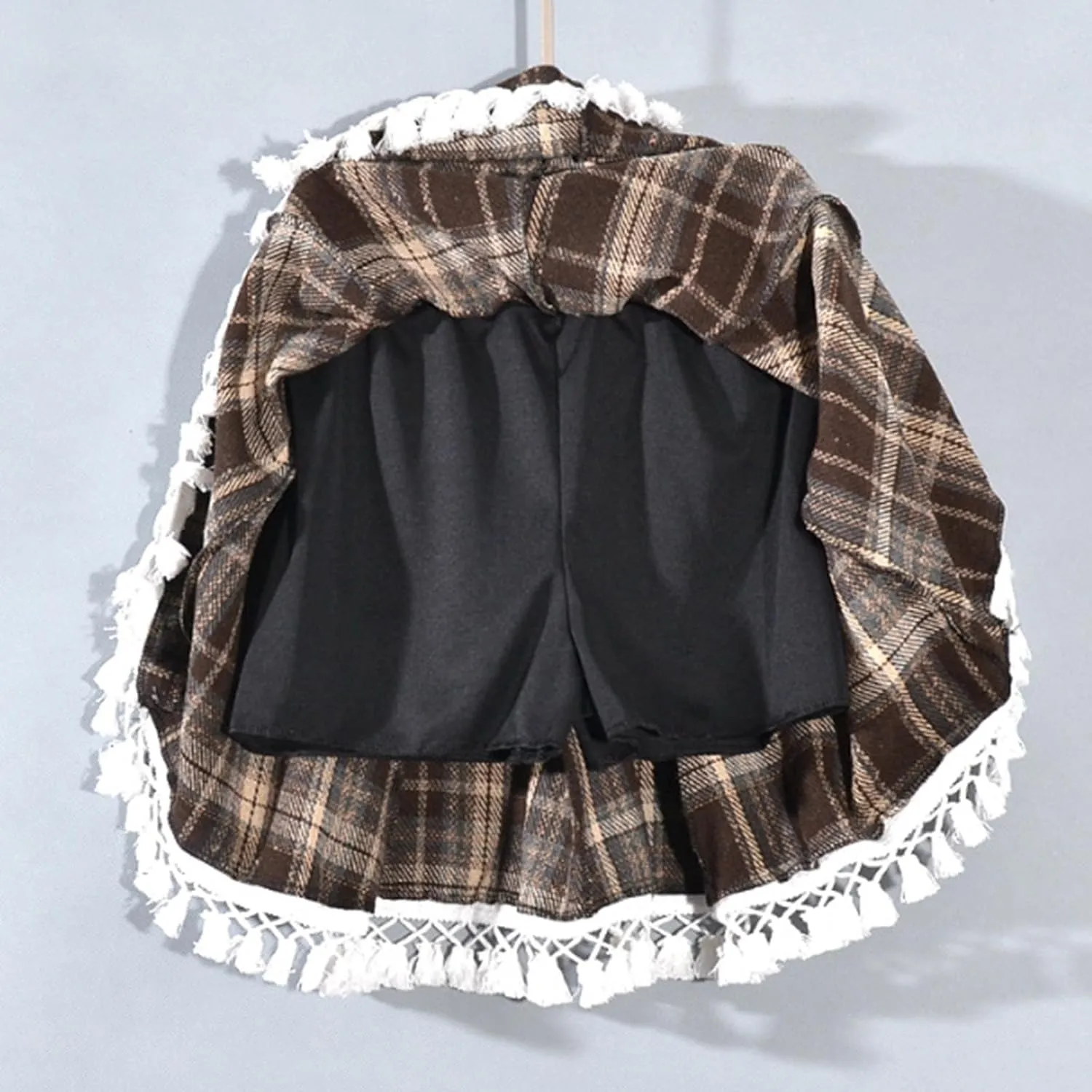 Womens Plaid Mini Skirts Vintage Tiered Tartan Skirt High Waisted Elastic Pleated Skirts A Line Y2k Sports Skirt