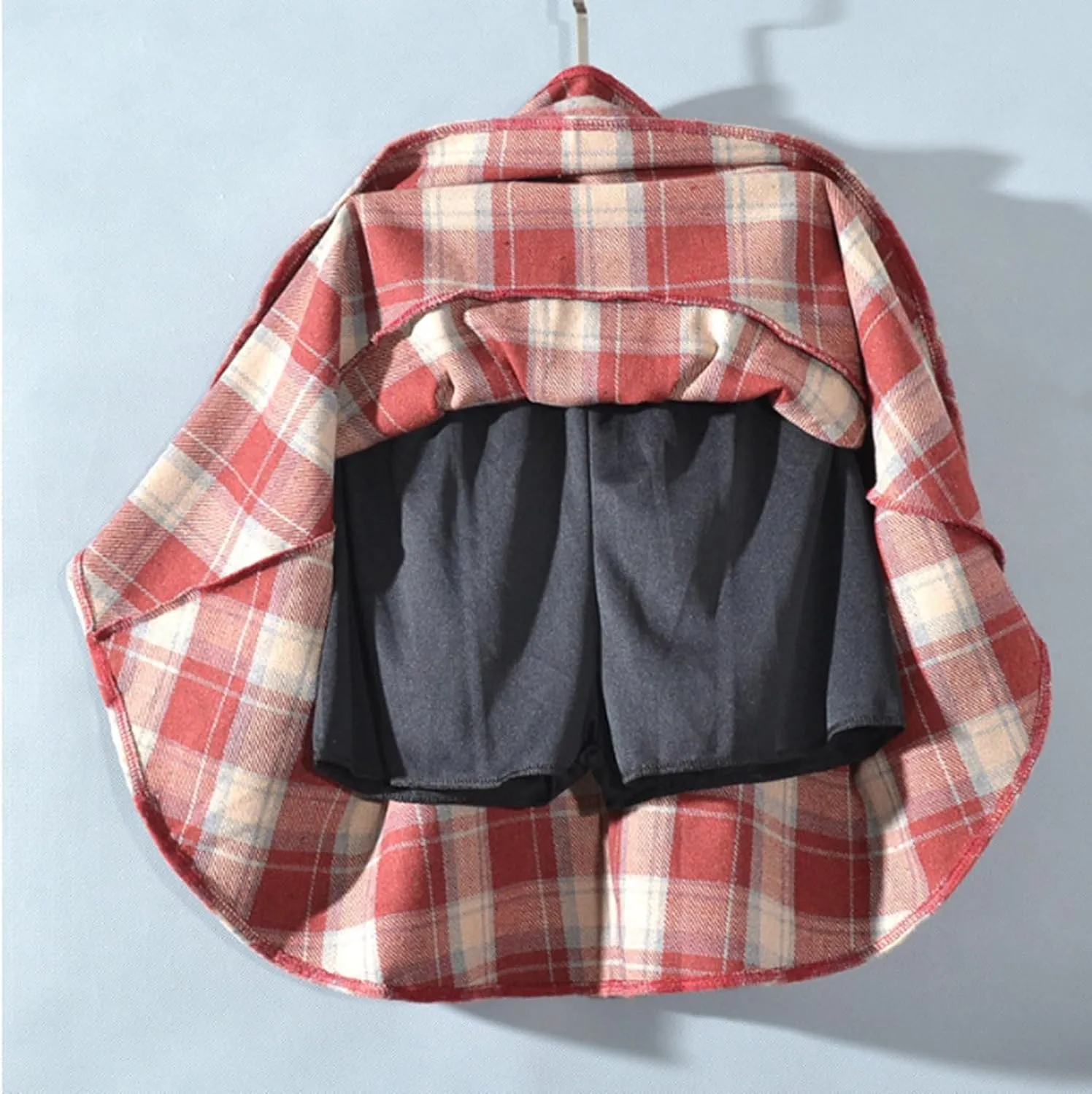 Womens Plaid Mini Skirts Vintage Tiered Tartan Skirt High Waisted Elastic Pleated Skirts A Line Y2k Sports Skirt