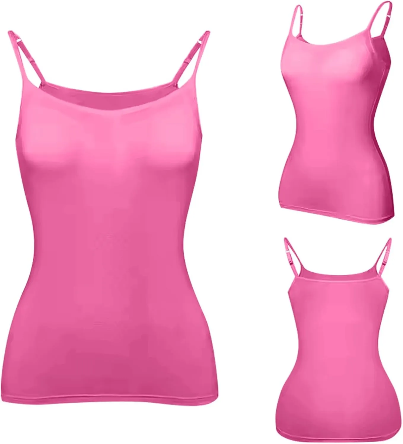 Womens Tank Tops with Built in Bras 2024 Plus Size Padded Workout Tops Casual Athletic Camisole Tops Basic Undershirts