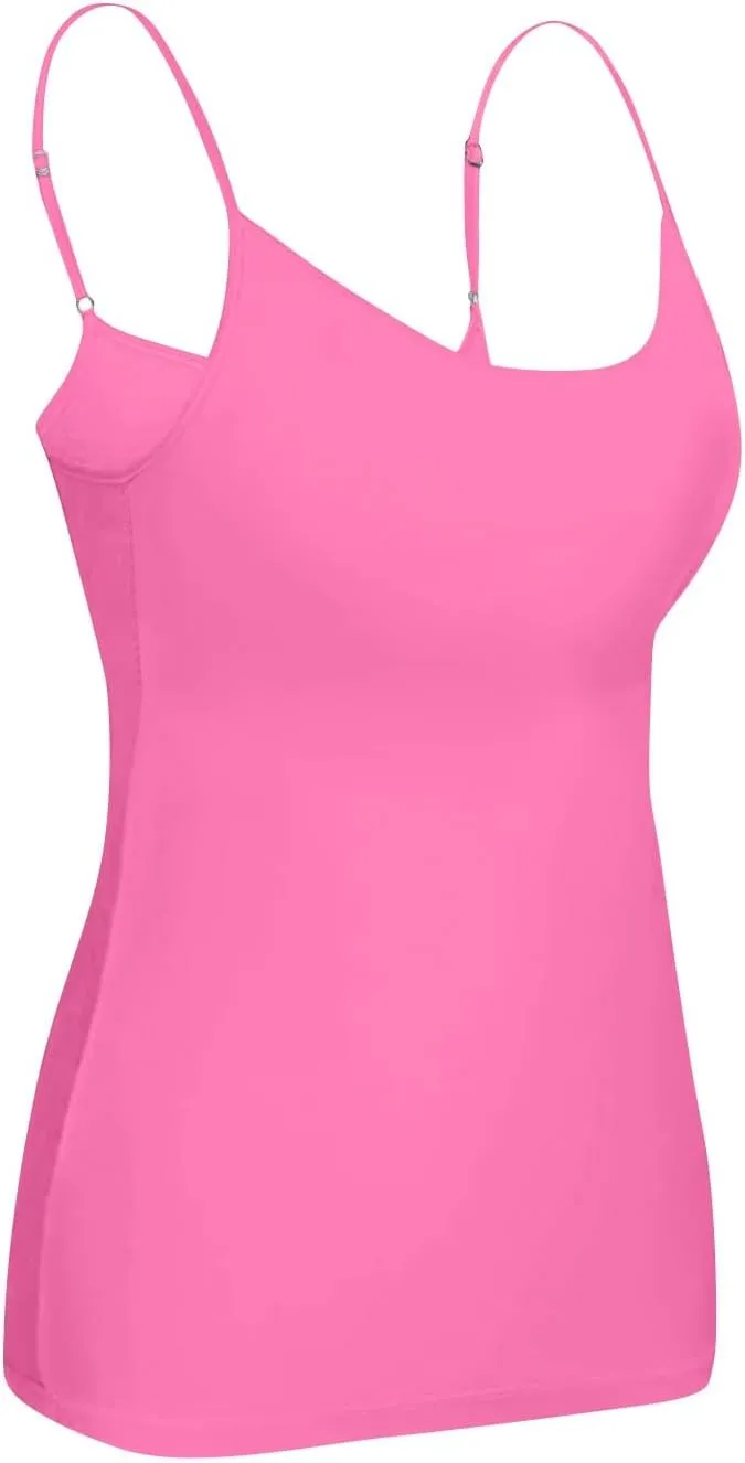 Womens Tank Tops with Built in Bras 2024 Plus Size Padded Workout Tops Casual Athletic Camisole Tops Basic Undershirts
