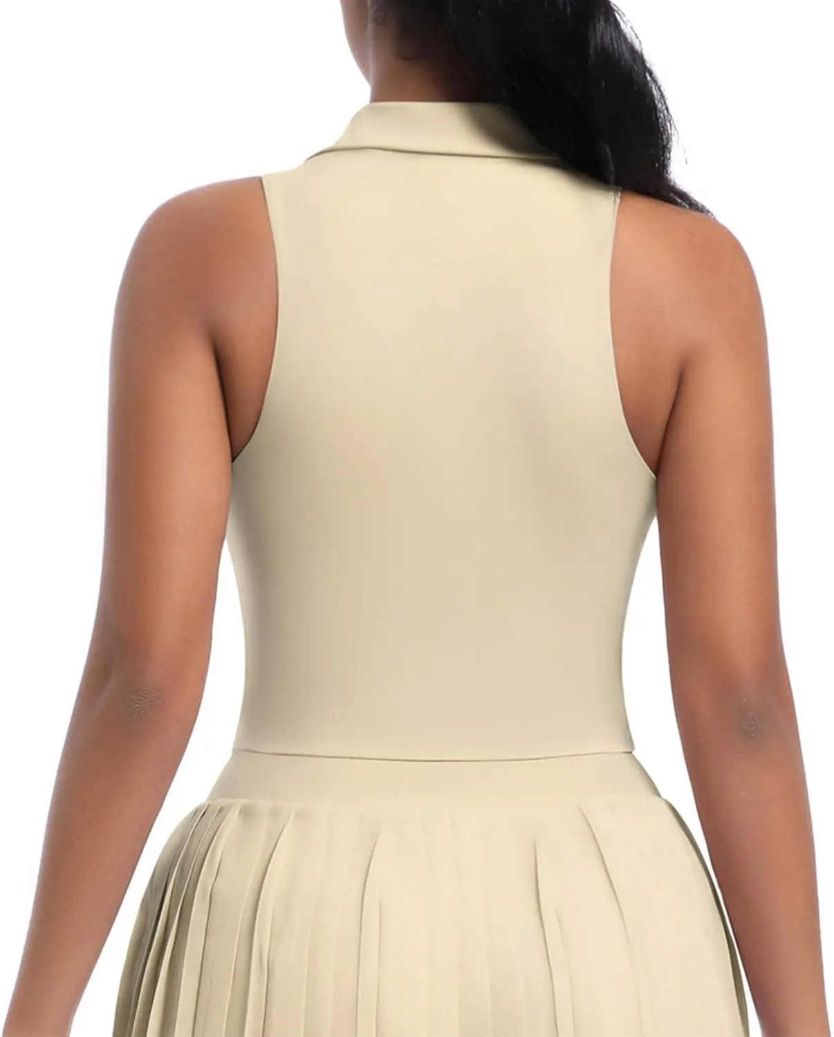Women's Workout Tank Tops Casual Fashion V Neck Sleeveless Golf Shirts Summer Athletic Workout Quick Dry Blouse