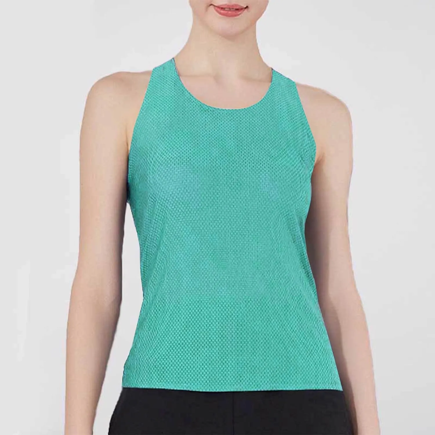 Womens Workout Tank Tops Summer Sleeveless Mesh Quick Dry Athletic Shirts Casual Fashion Solid Comfortable Blouse