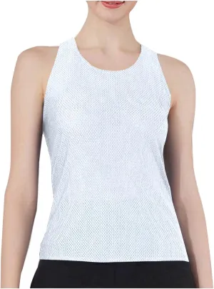 Womens Workout Tank Tops Summer Sleeveless Mesh Quick Dry Athletic Shirts Casual Fashion Solid Comfortable Blouse